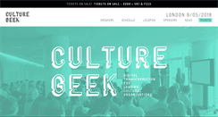 Desktop Screenshot of culturegeek.com